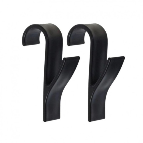 Háčky na radiátor a sprchový kout černé, 2 ks