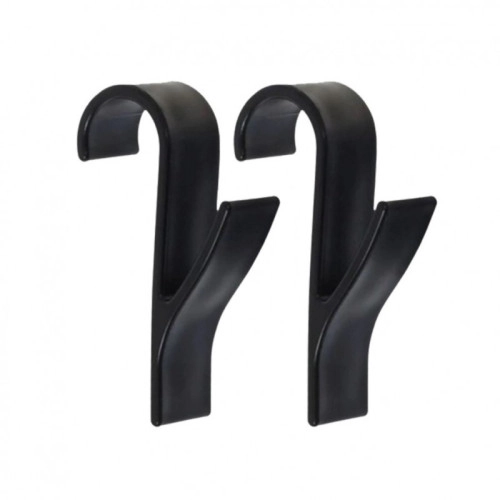 Háčiky na radiátor a sprchový kút čierne, 2 ks
