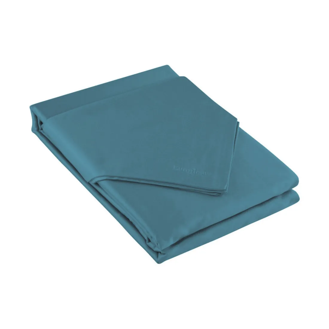 Jednofarebné posteľné obliečky Nova z bavlneného saténu 220x200 cm - tyrkysové