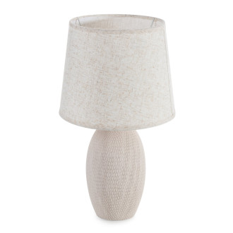 Keramická dekoračná lampa zdobená reliéfnym vzorom