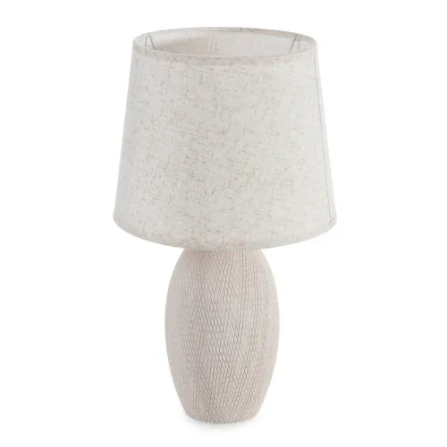 Keramická dekoračná lampa zdobená reliéfnym vzorom