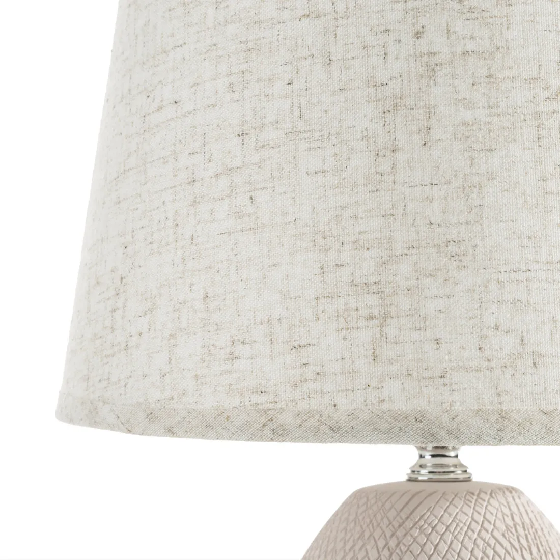 Keramická dekorační lampa zdobená reliéfním vzorem