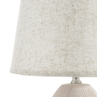 Keramická dekoračná lampa zdobená reliéfnym vzorom