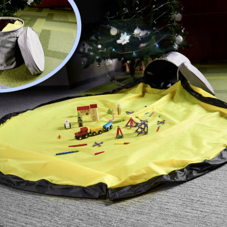 Kôš na hračky s hracou podložkou 2v1