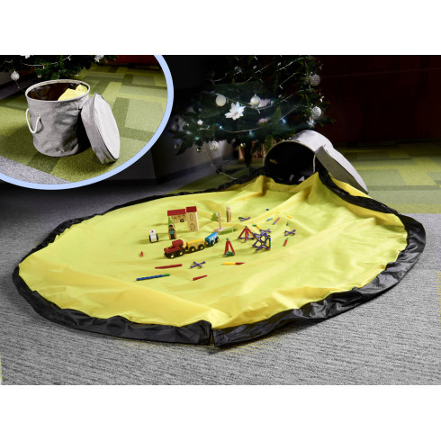 Kôš na hračky s hracou podložkou 2v1