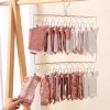 Kovový vešiak s 20 klipmi na spodnú bielizeň, ponožky a iné drobnosti