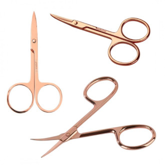 Kozmetické nožnice na nechtovú kožičku 9 cm - ružové zlato