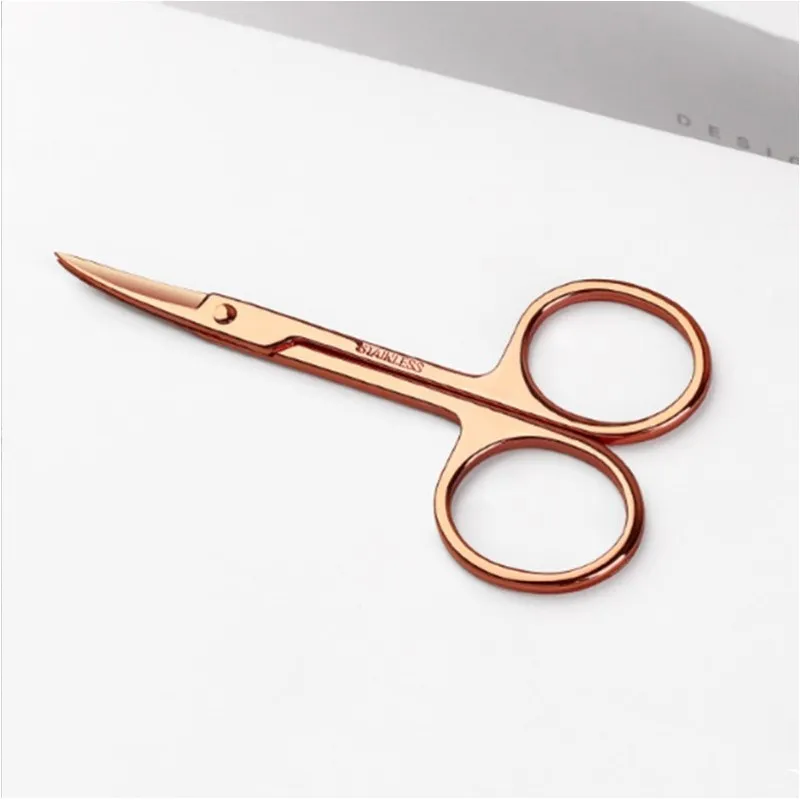 Kozmetické nožnice na nechtovú kožičku 9 cm - ružové zlato