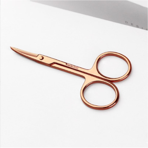 Kozmetické nožnice na nechtovú kožičku 9 cm - ružové zlato