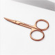 Kozmetické nožnice na nechtovú kožičku 9 cm - ružové zlato