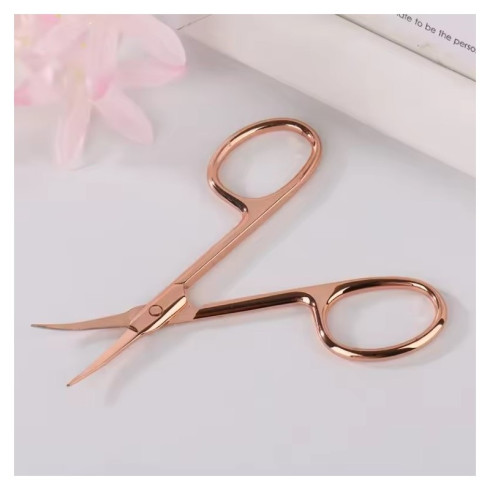 Kozmetické nožnice na nechtovú kožičku 9 cm - ružové zlato