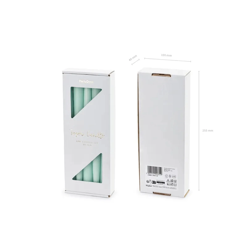 Stožčena sveča 24 cm – mat žajbelj, 1 kos