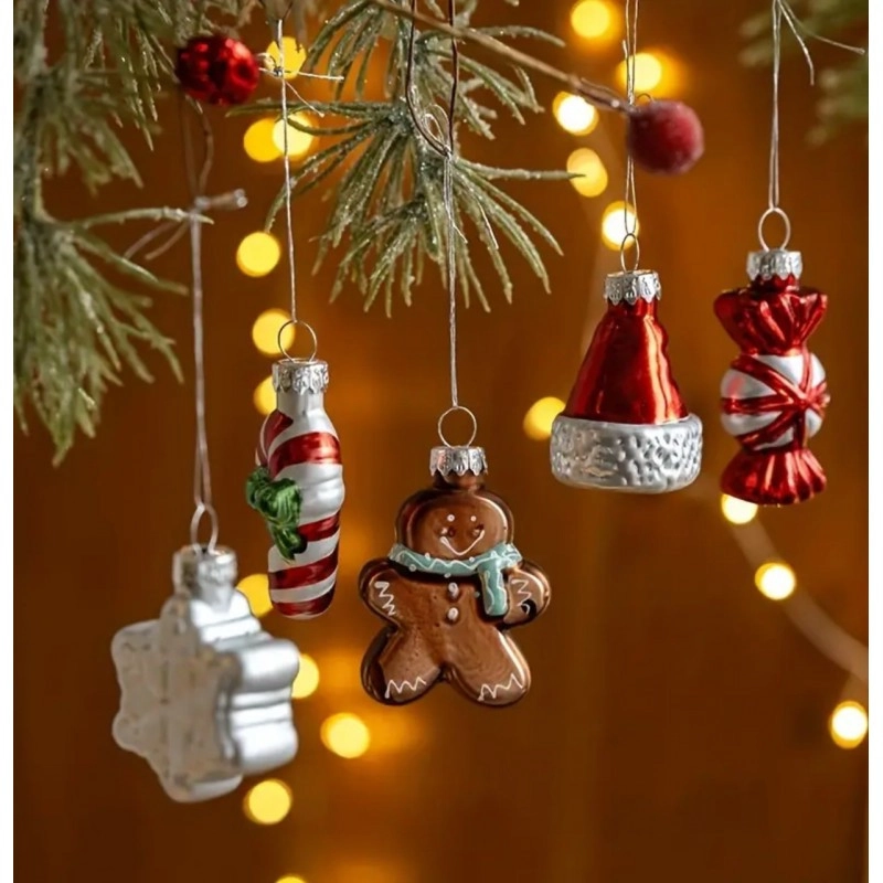 Mix vianočných ozdôb na stromček, 9ks