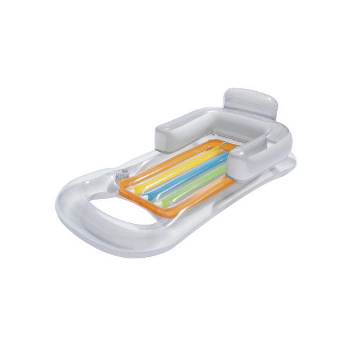 Nafukovací matrac s operadlom Bestway 161 cm - sivé