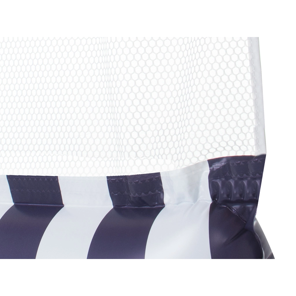 Nafukovací matrac so sieťovinou modro-biely, 110 x 70 cm