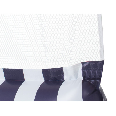 Nafukovací matrac so sieťovinou modro-biely, 110 x 70 cm