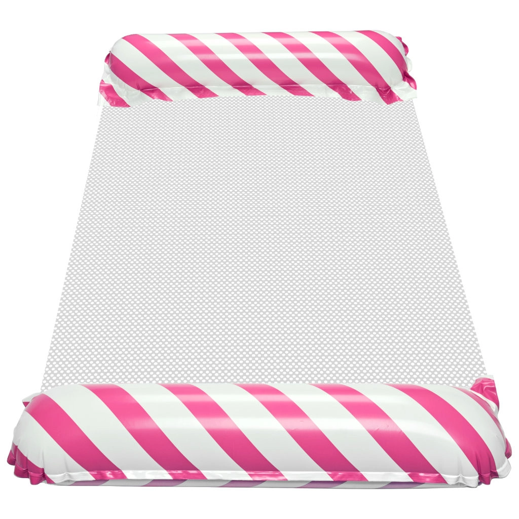 Nafukovací matrac so sieťovinou ružovo-biely, 110 x 70 cm