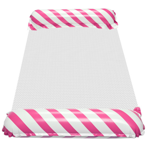 Nafukovací matrac so sieťovinou ružovo-biely, 110 x 70 cm