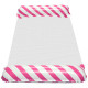 Nafukovací matrac so sieťovinou ružovo-biely, 110 x 70 cm