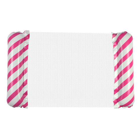 Nafukovací matrac so sieťovinou ružovo-biely, 110 x 70 cm