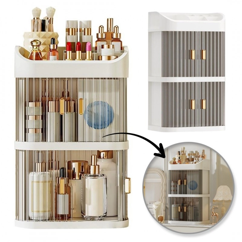 Organizér - kosmetický box - víceúrovňový 40x15x24cm