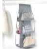 Organizér na kabelky - závěsný šedý