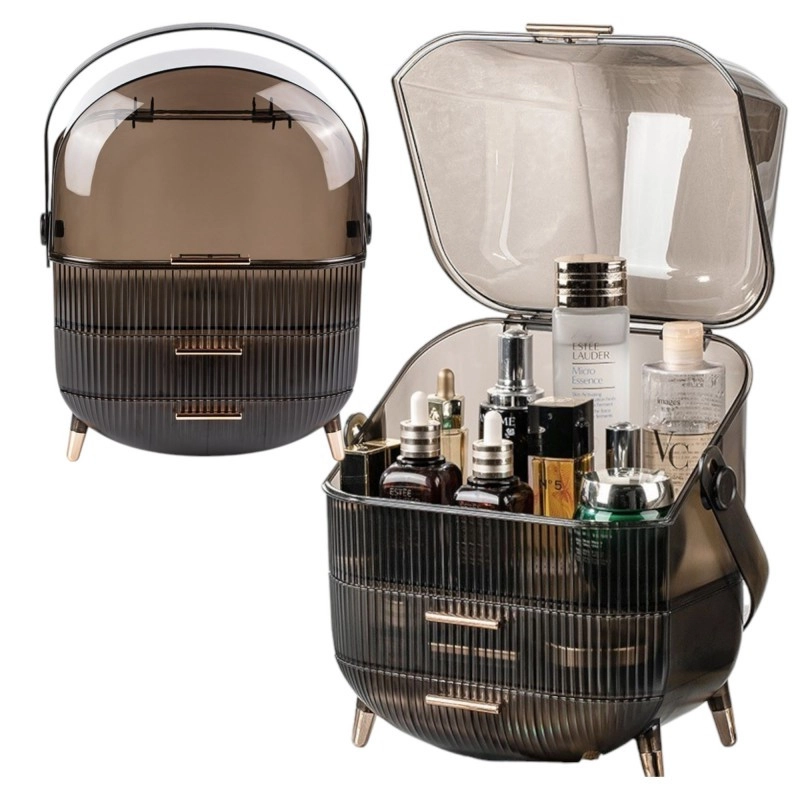 Organizér na kosmetiku a šperky – černý, 37 x 28,6 x 18,5 cm