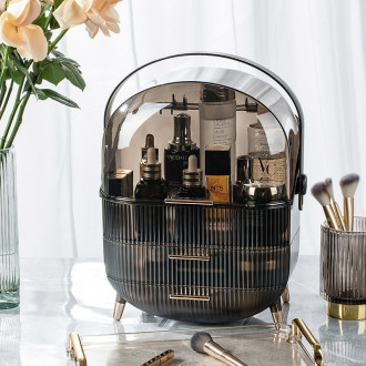 Organizér na kozmetiku a šperky – čierny, 37 x 28,6 x 18,5 cm