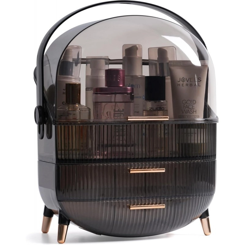 Organizér na kosmetiku a šperky – černý, 37 x 28,6 x 18,5 cm