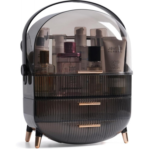 Organizér na kosmetiku a šperky – černý, 37 x 28,6 x 18,5 cm