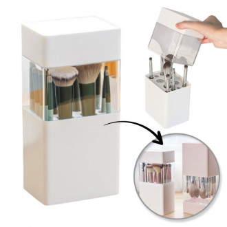 Organizér na štetce - nádoba na sušenie 12 štetcov - 22 cm, biely