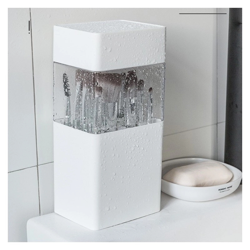 Organizér na štětce - nádoba na sušení 12 štětců - 22 cm, bílý