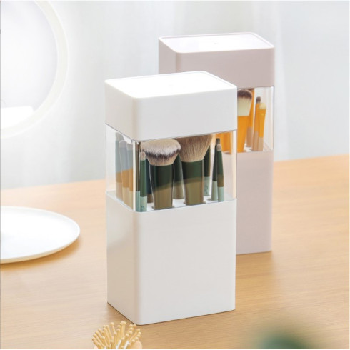 Organizér na štetce - nádoba na sušenie 12 štetcov - 22 cm, biely