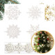 Ozdoby na vianočný stromček - snehové vločky 40 ks