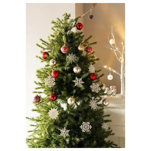 Ozdoby na vianočný stromček - snehové vločky 40 ks