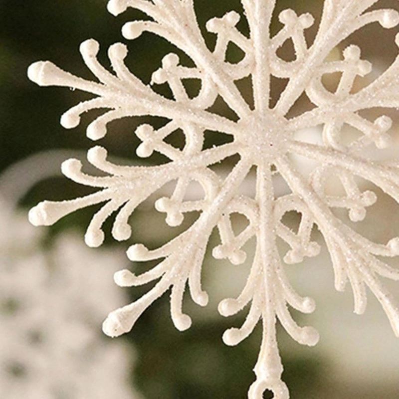 Ozdoby na vianočný stromček - snehové vločky 40 ks