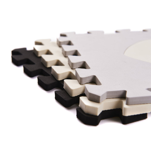 Penová podložka - detská ohrádka 36-dielna krémovo-čierna