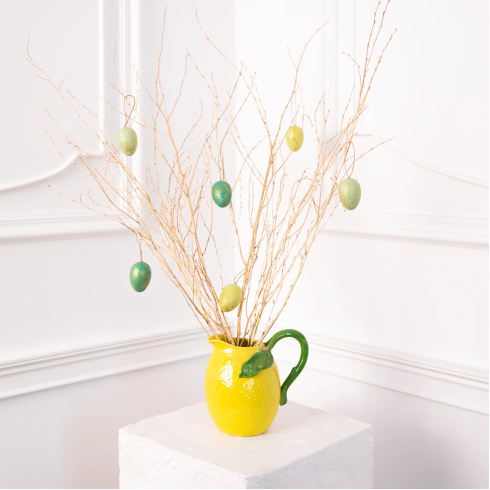 Plastová mořská vajíčka se zlatým vzorem - 6 ks