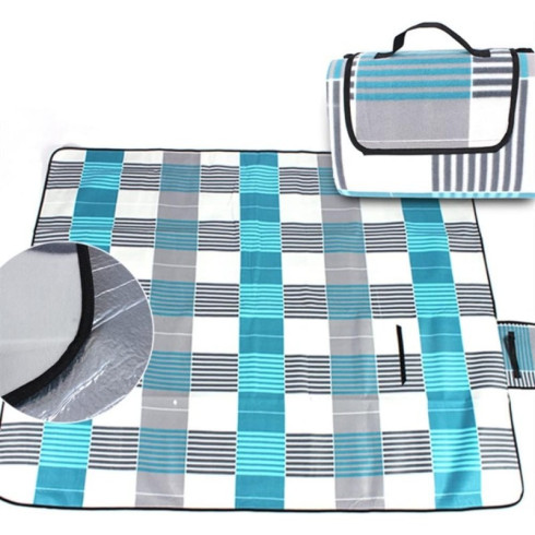 Plážová/pikniková nepremokavá skladacia podložka XXL 200x150 cm