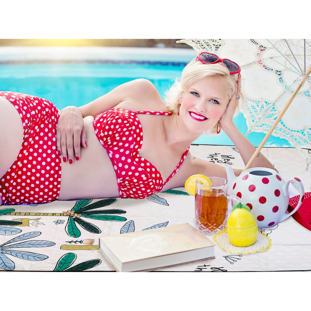 Plážová/pikniková skladacia deka, 200 x 150 cm