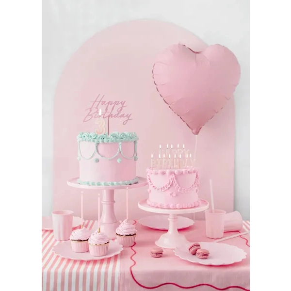 Platou pentru tort și prăjituri 24 cm – roz