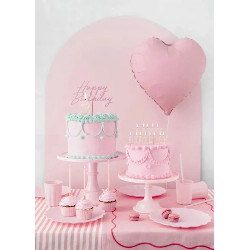 Platou pentru tort și prăjituri 24 cm – roz