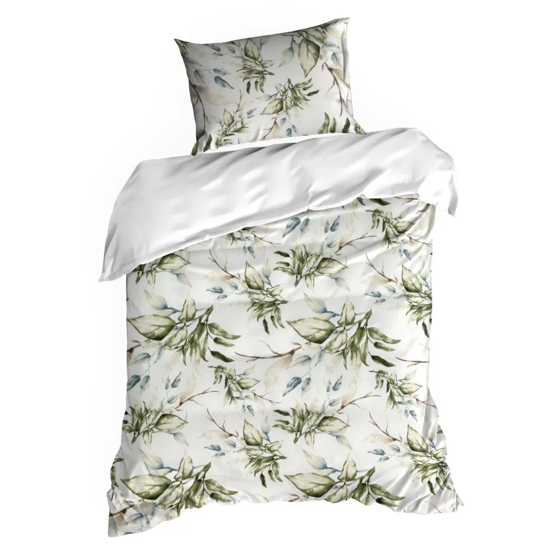 Posteľné obliečky Ella s motívom listov z bavlny renforcé 140x200 cm