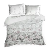 Posteľné obliečky Lea so saténovou väzbou a kvetinovou potlačou 220x200 cm