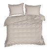 Ložní povlečení Reina zdobené lemem z bavlny renforcé 220x200 cm, béžové