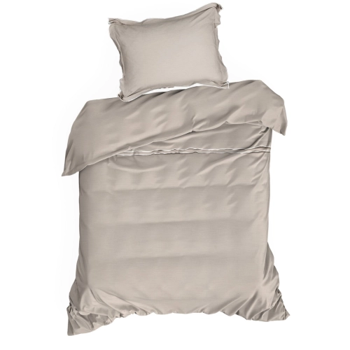 Ložní povlečení Reina zdobené lemem z bavlny renforcé 220x200 cm, béžové