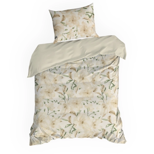 Ložní povlečení Sonia 2 s květinovým vzorem z bavlny renforcé 140x200 cm