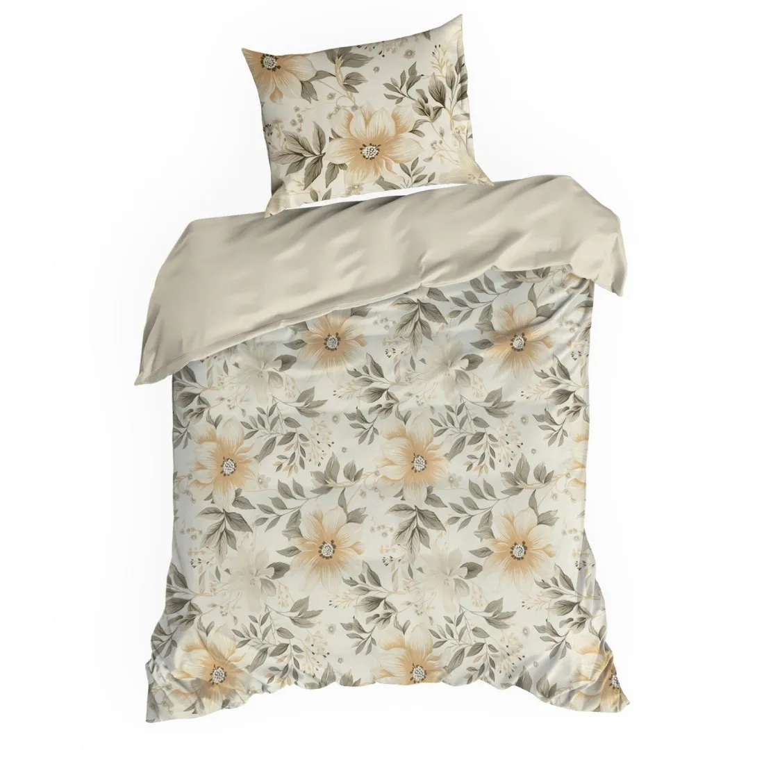 Posteľné obliečky Sonia s kvetinovým vzorom z bavlny renforcé 140x200 cm