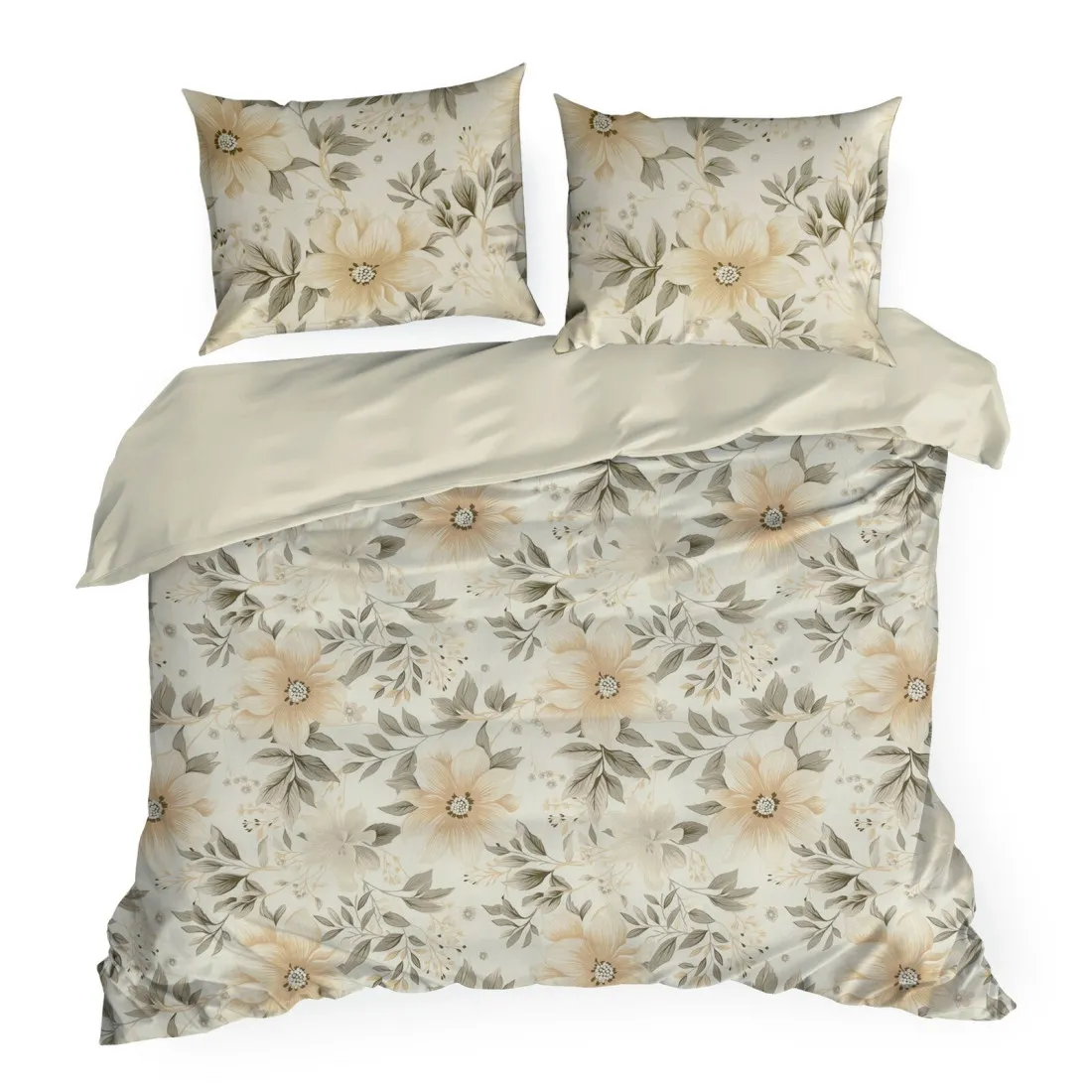 Posteľné obliečky Sonia s kvetinovým vzorom z bavlny renforcé 140x200 cm