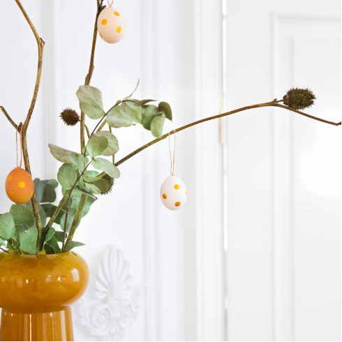 Přírodní vyfouknutá vajíčka mix přírodní - 6 ks